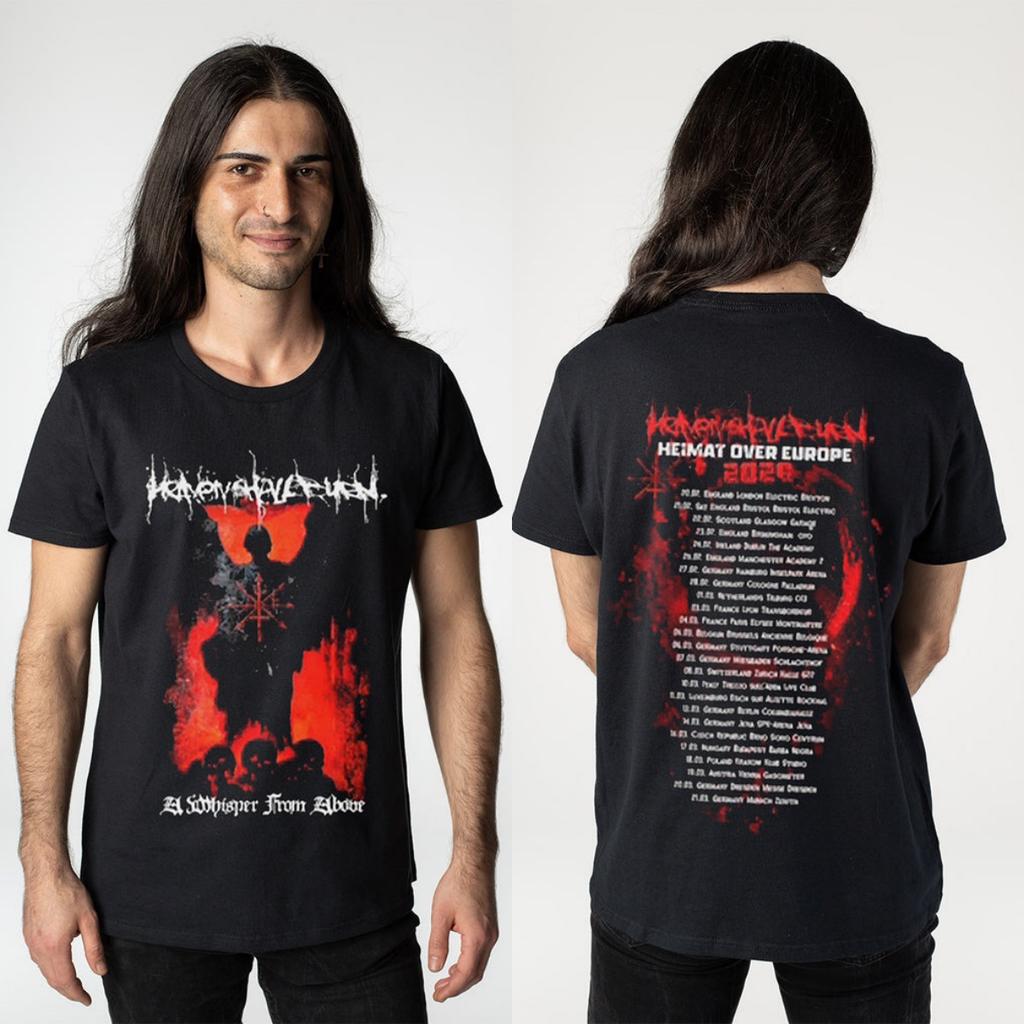 T-shirt in Cotone Grafica Heaven Shall Burn Unisex Estiva Manica Corta Marca di Moda Maglietta Casual di Lusso Vintage