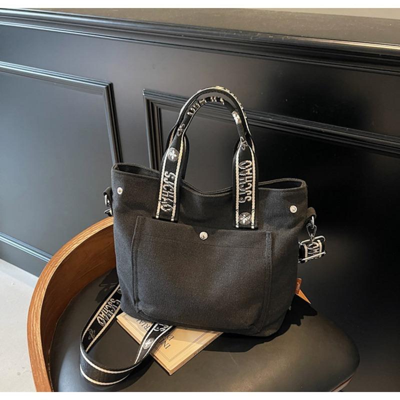 New Niche Contrasting Color Bag Women's Commuter Messenger Bag Fashion Casual Simple Temperament Tote Bag