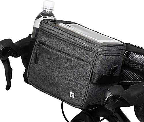 Rhinowalk Bicycle Waterproof Front Bag, Handlebar Bag, Frame Bag, and Side Bag, Gray