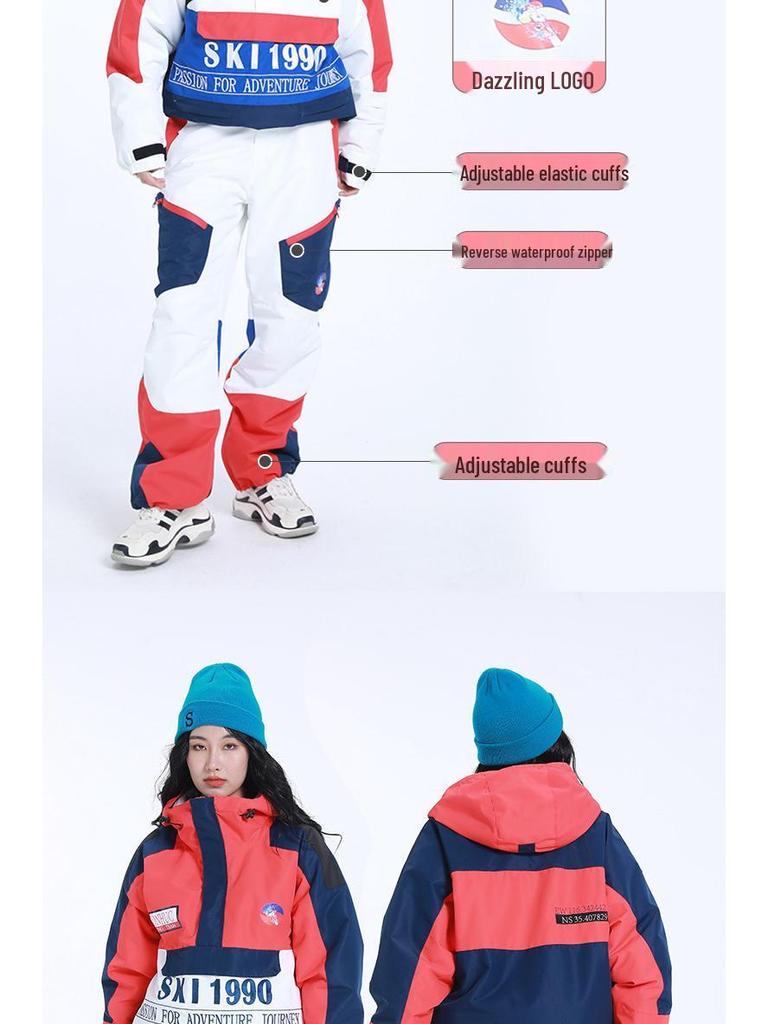 Unisex One-Piece Ski Suit and Separate Pants
