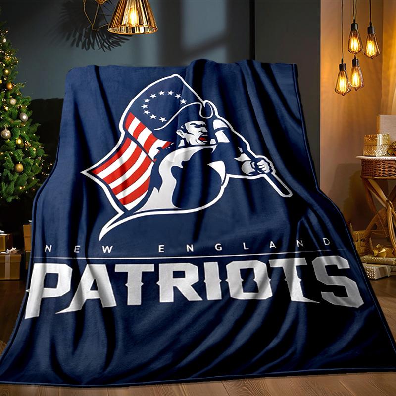 Patriots Team Spirit Blanket Outdoor Flannel Blanket for Camping, Hiking, Garden Parties, Picnic Essentials,gift for family and friends