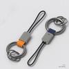 Zinc Zinc Alloy Leather Waist Hanging Key Chain Anti-Lost Car Trinket Keyring  Men Birthday