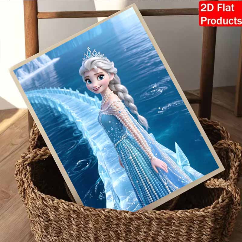 Disney Pearl Painting Elsa Anna Kitchen Edition DIY Pearl Painting Gem Art Pearl Dot Painting Picture Crafts Adult Beginner Gifts Home Decor
