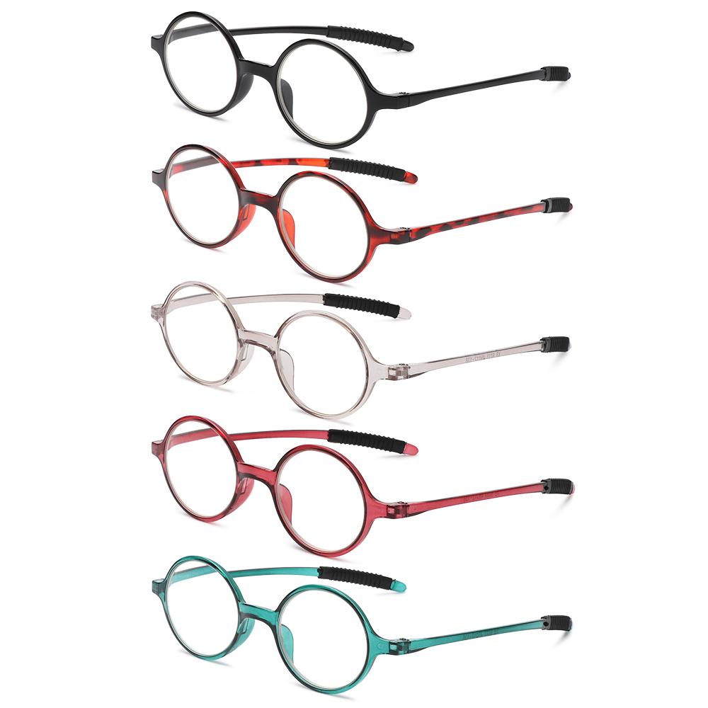 +1.0~+4.0 PC Round Frame Presbyopic Eyeglasses Far Sight Eyewear Reading Glasses Ultralight