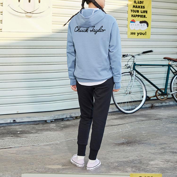 Converse Sweatshirts Unisex Vintage Blue Hooded Moderate Regular 10022198-A12