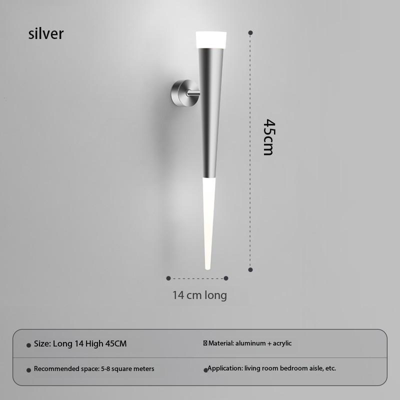 

Nordic Minimalist Line Настенный светильник Современный светодиодный настенный светильник для гостиной, прикроватный светильник для домашнего интерьера, настенные бра, декоративная мебель Cool White(5500-7000K) серебряный