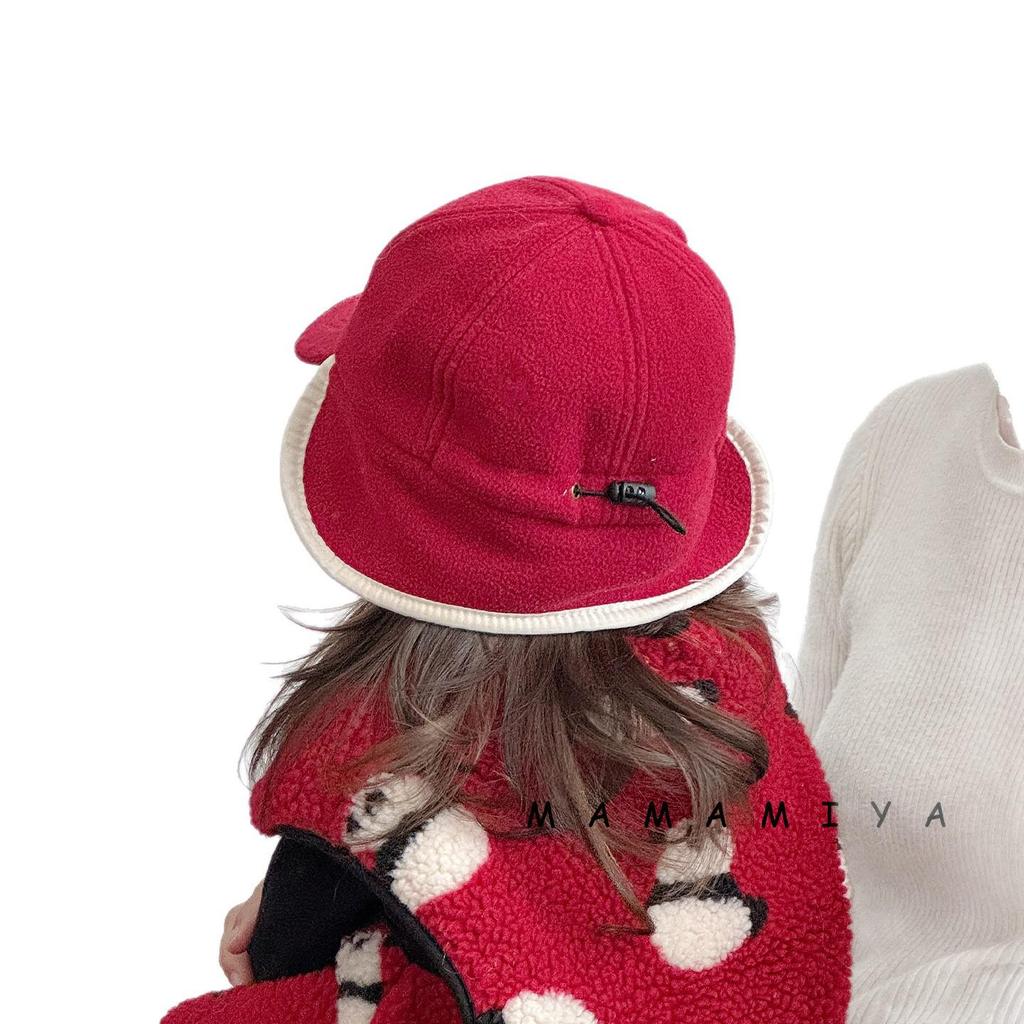 Kinder Herbst/Winter Lammwolle Baseballkappe mit Ohrenschutz