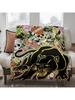 Fashion Brand Ed H-Hardy Flannel Throw Blanket Design Lightweight Throw Flannel Throw Blanket For Dorms, Naps, Living Room, Office,Sofa,All-Season