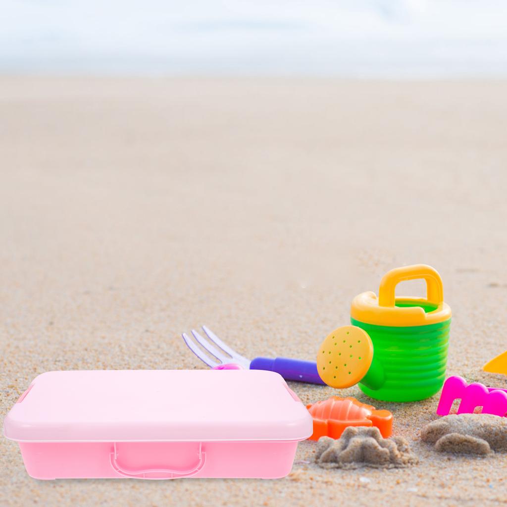 Kinder Spielzeug Sand Tisch Lagerung Box Handheld Sandkasten Outdoor Tablett Kunststoff für Kind