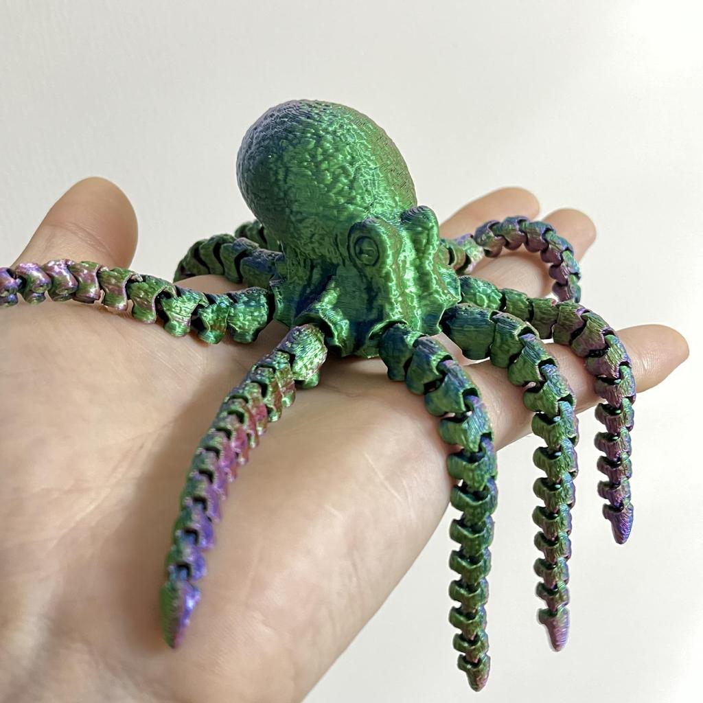 3D Baskılı Cthulhu Ahtapot Taşınabilir Model Hediye Dekorasyon Oyuncak