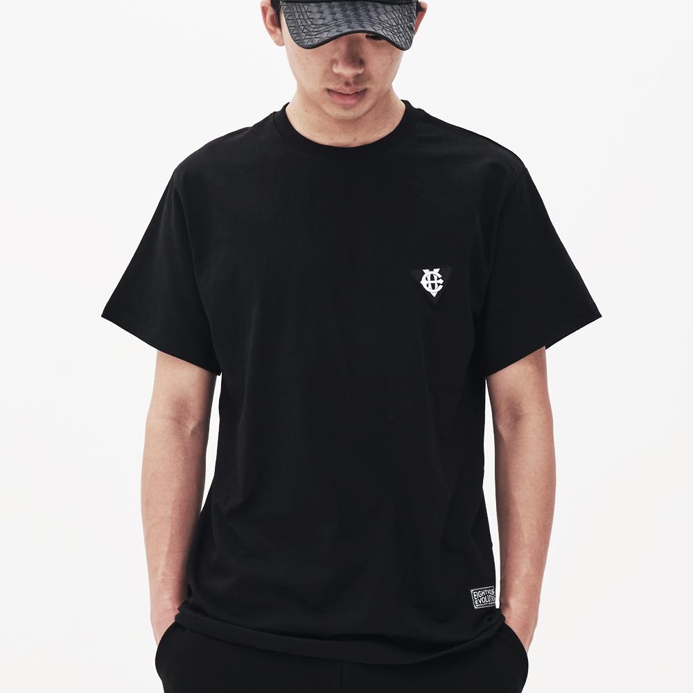EIGHTVOLUME Ev Emblem Patch Black Tee