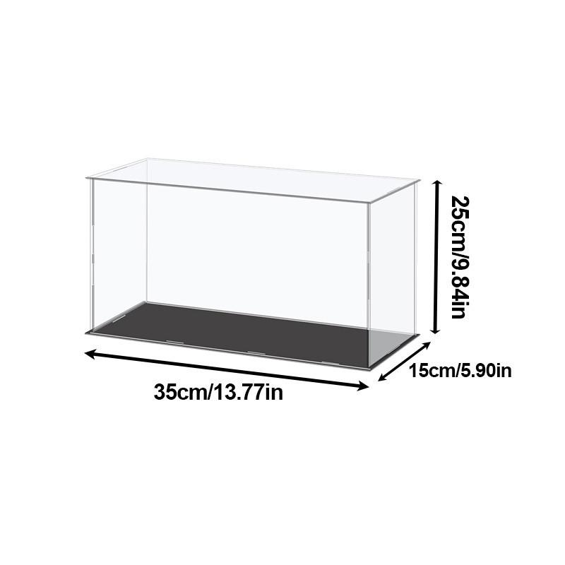 Transparent Storage Box Acrylic Model Display Box Countertop Box Organizer Stand Dustproof Protection Showcase for Action Figures/Toys/Collectibles
