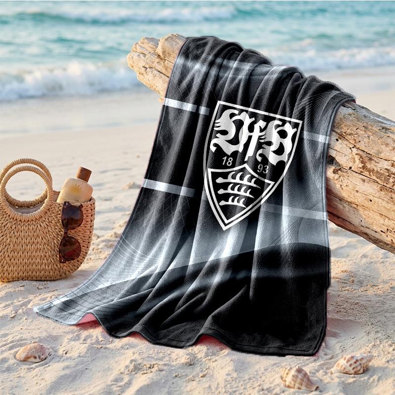 VfB Stuttgart Theme Beach Towel Soft Quick?dry Towel For Summer Beach Vacation Swimming
