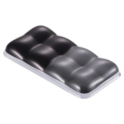 Elecom Mouse Pad with Wrist Rest, Gel, Short, Two-Tone, Black, Gray, MOH-BPGLSBK