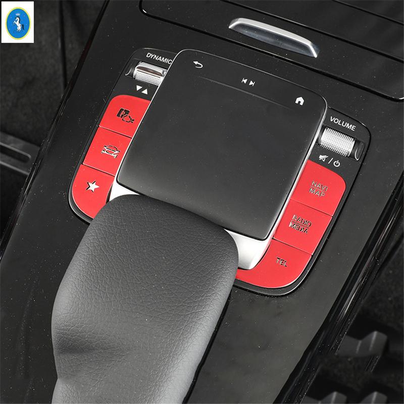 For Benz A Class W177 / GLA H247 / CLA C118 W118 / GLB X247 Center Control / Multimedia / Air AC / Armrest Box Button Cover Trim