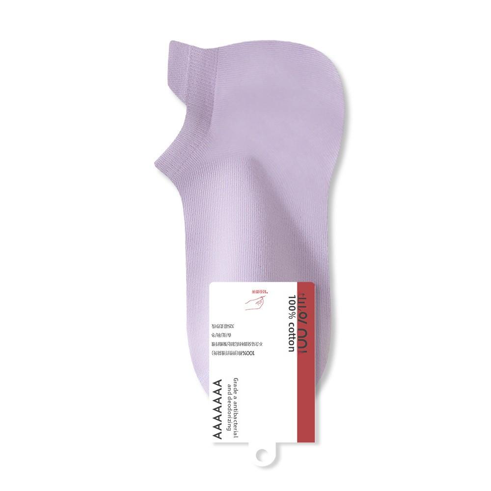 Ladies Spring and Summer Pure Cotton Boneless Deodorant Breathable Sweat Absorbing Leisure Socks