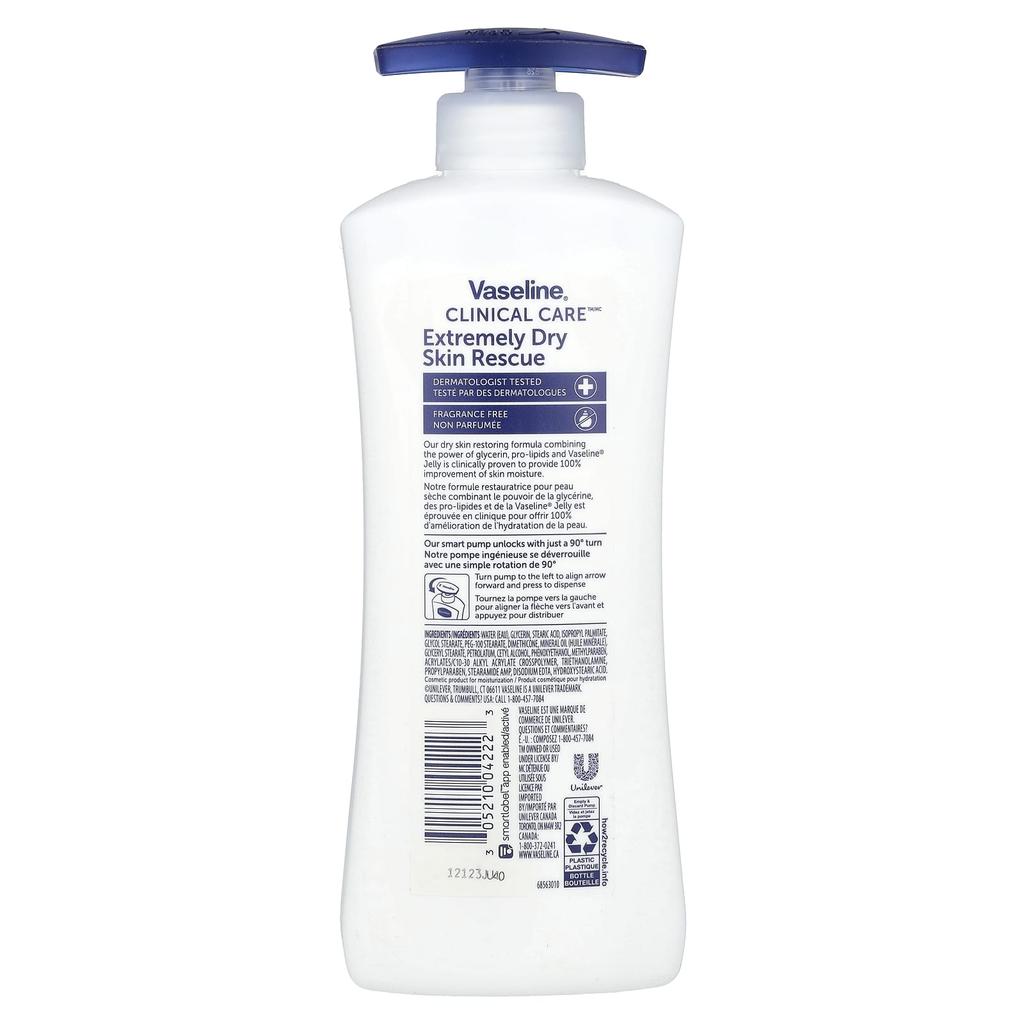 Clinical Care™, Extreme Dry Skin Rescue, Body Lotion, Fragrance Free, 400 Ml (13.5 Fl Oz)