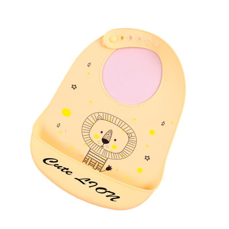 Waterproof Silicone Cartoon Bibs for Babies and Toddlers: Leak-Proof, Food-Grade Meal and Drool Protection
