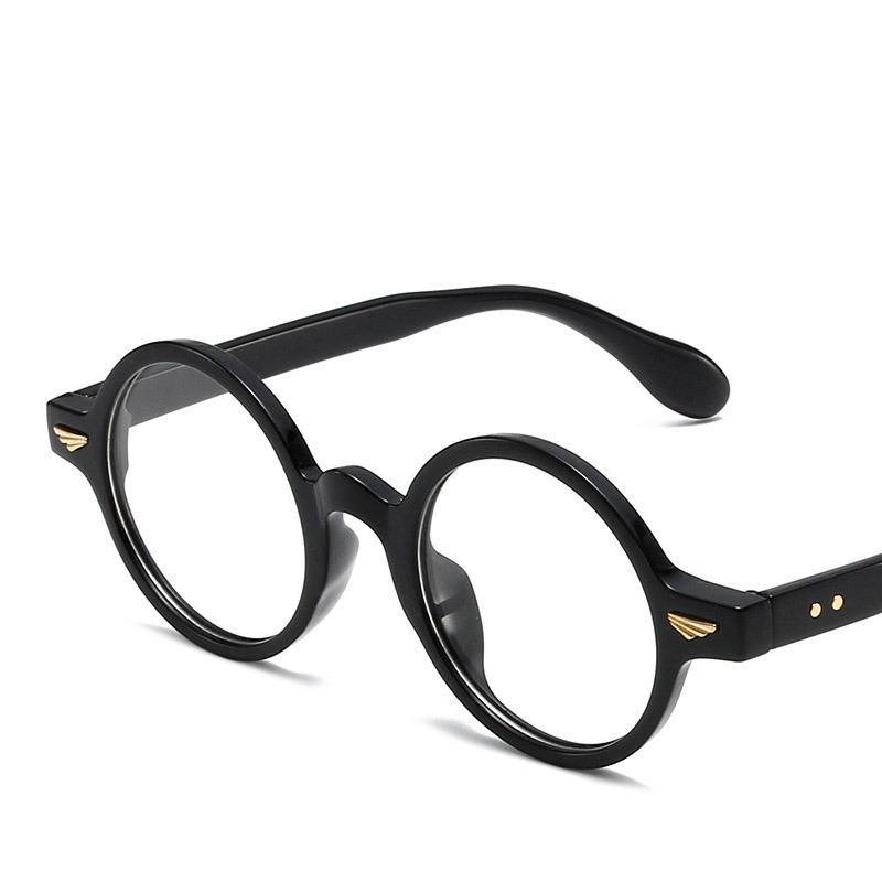 Retro Round Frame Fashion Glasses Anti Blue Light Computer Fashion Lightweight Eyeglasses Women Men