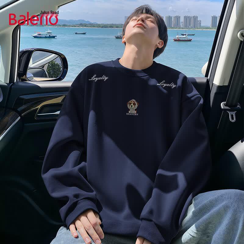 Мужская свободная толстовка Baleno с круглым вырезом и принтом L