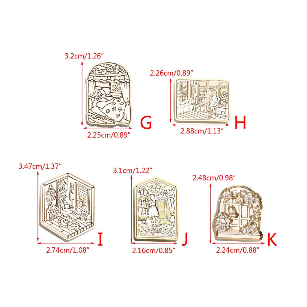 Wax Seal Stamp Head House Pattern Sealing Wax Stamp Head Scrapbooking Stamps Head for Scrapbooking Envelope Invitations