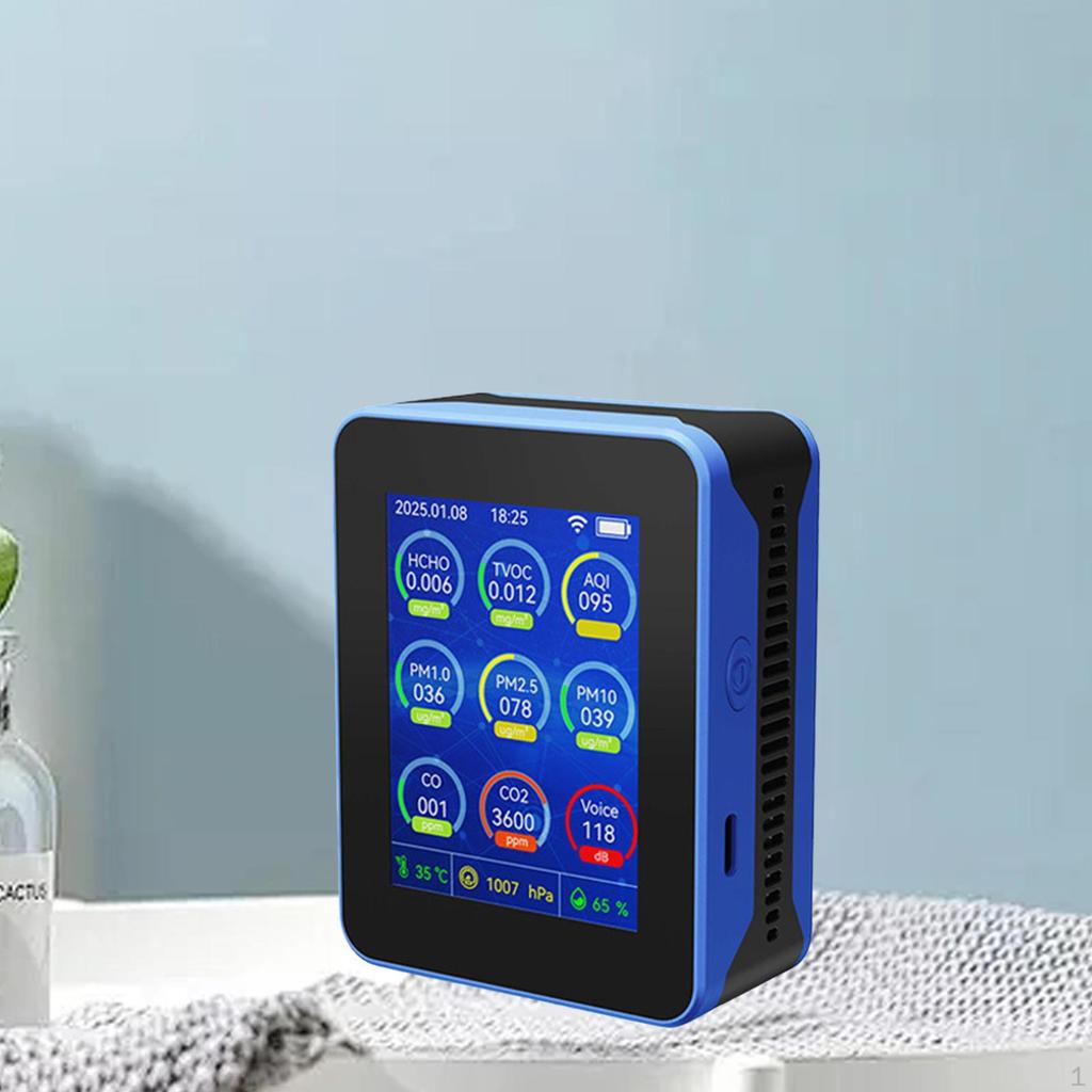 Air Quality Monitor Portable Wireless Analyzer for Garden Kitchen Office