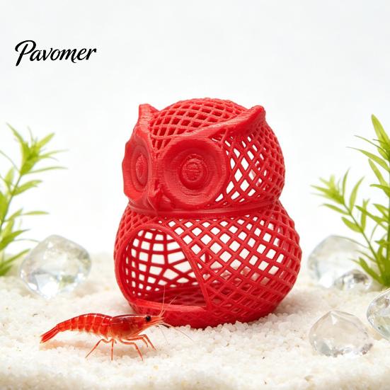 Underwater Cave for Shrimp Owl Fish Tank Hideout, Aquarium Cave, Hollow Colorful Hideout Hide Betta Decoration Decorative Small Pets