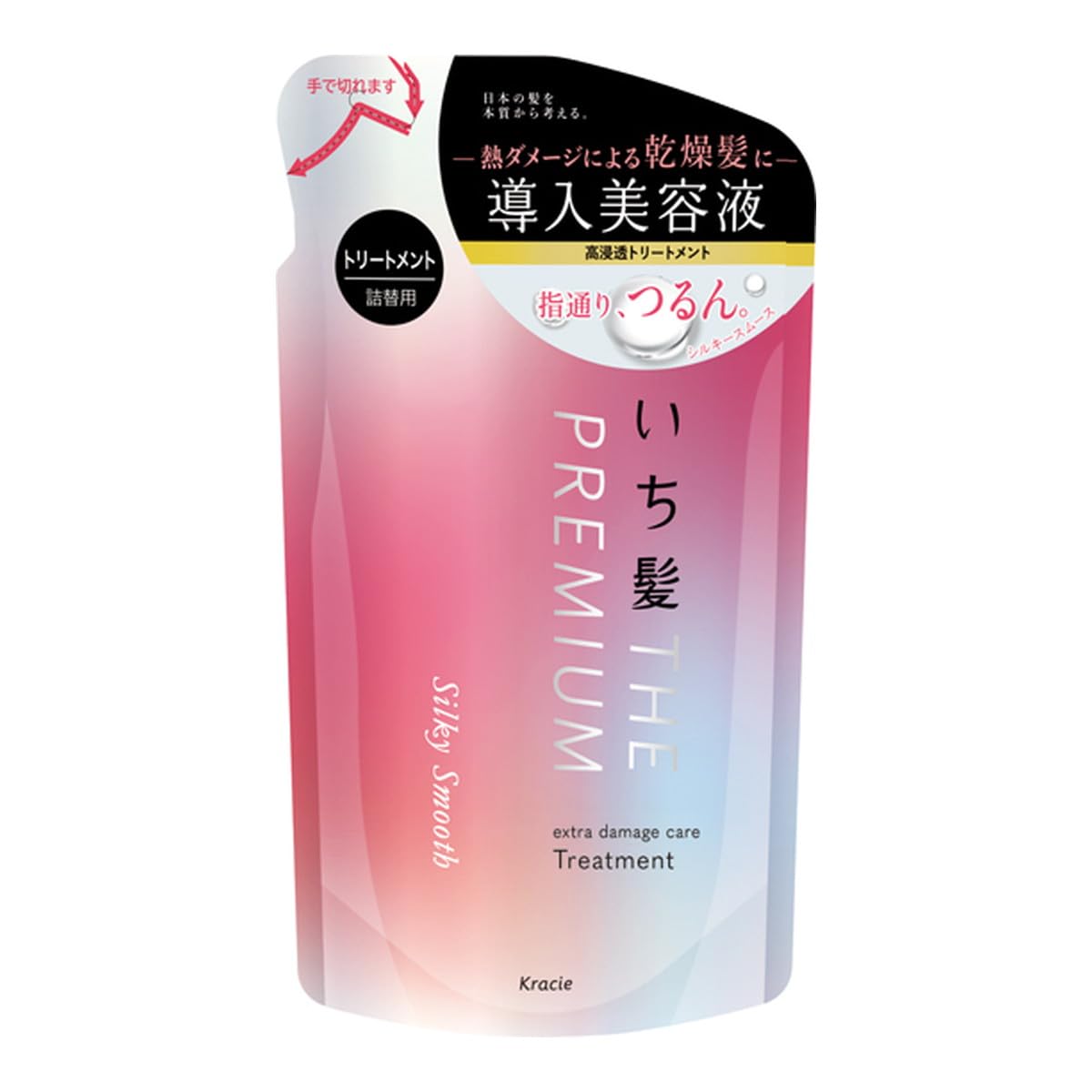 

[Set of 2] ICHIKAMI THE PREMIUM Extra Damage Care Treatment (Silky Smooth) Refill 340g