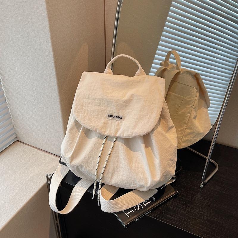 Fashion small backpack casual backpack women's new large-capacity commuter work bag summer travel bag