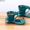 200/250ml Wave Ceramic Mug Creative Breakfast Milk Cup Couple Afternoon Tea Coffee Cup Home Office Kitchen Supplies Drinkware