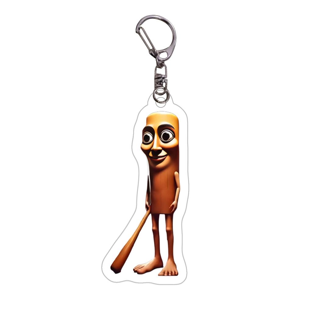 Foreign Version Of Shan Fun Acrylic Keychain, Trendy Acrylic Decoration, Interesting Image