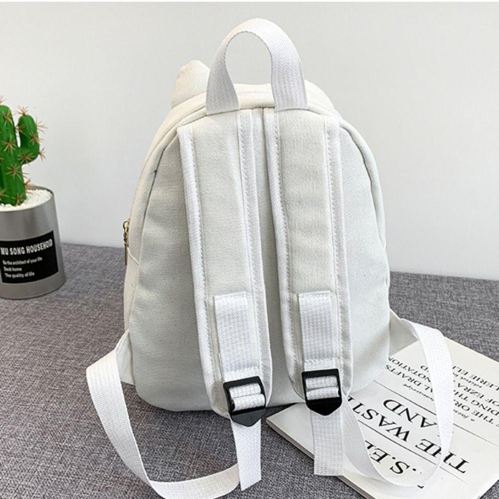 Cute Canvas Backpack Bags Large Capacity Travel Backpack Student Backpack Kawaii Cat Schoolbags