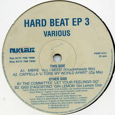 12inch Record VARIOUS - Hard Beat EP 3 PSNP0121 Nukleuz 1998 UK Dance & Electronica Used
