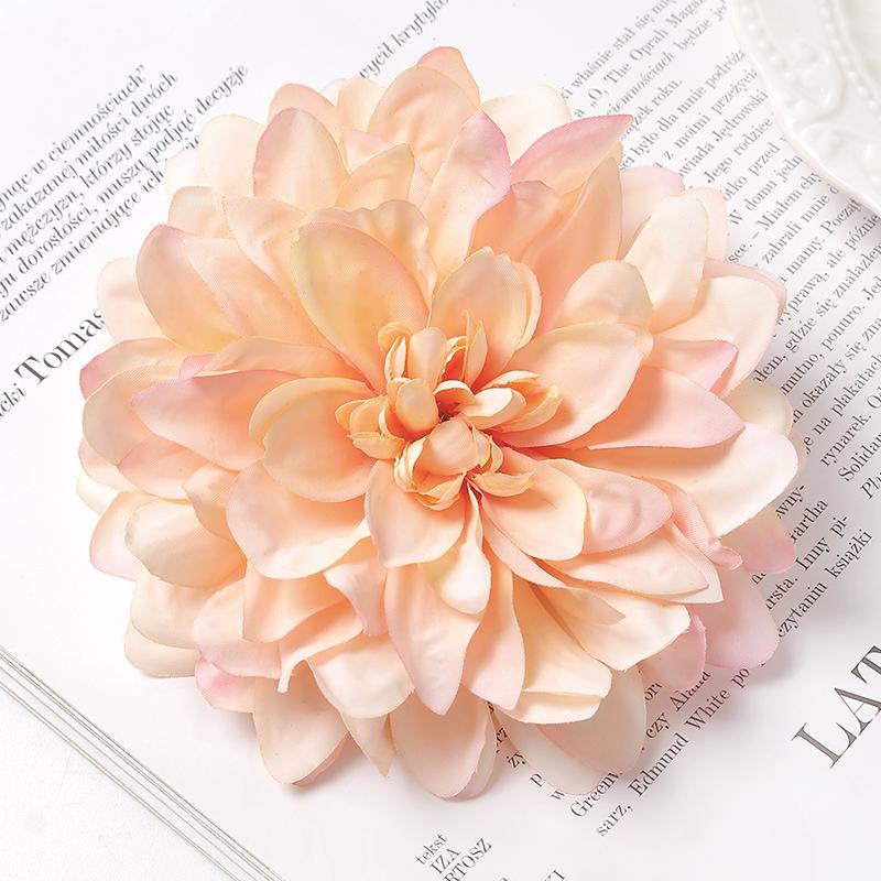 3Pcs Artificial Snowy Flower 11cm Silk Flower Head Home Decoration Wedding Decor DIY Bridal Chest Flower Party Accessories