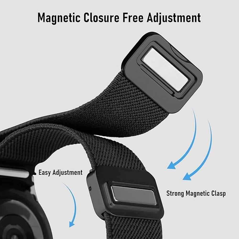 Band For Samsung Galaxy Watch 7/6/5/4/classic/Pro 44mm 40mm No Gaps Magnetic Stretchy sport correa bracelet Galaxy watch 7 Strap