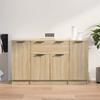 VidaXL Buffets 3 Pcs Sonoma Oak Engineered Wood 3115830