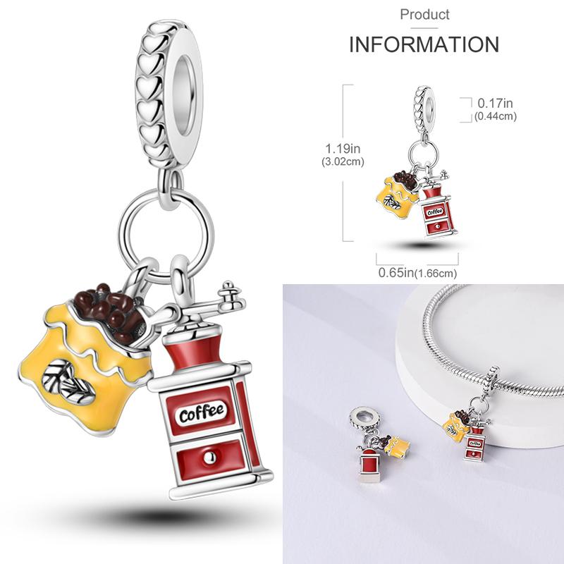 Copper Romantic Couple Rose Ring Proposal Valentine'S Day Charms Beads Fit Necklace Bracelets Diy Jewelry Gifts