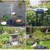 Solar Fountain Pump Solar Panel 16cm Floating Outdoor 8 Nozzles Garden Pond Bird Bath Pool Water Fountain Decor No Electricity