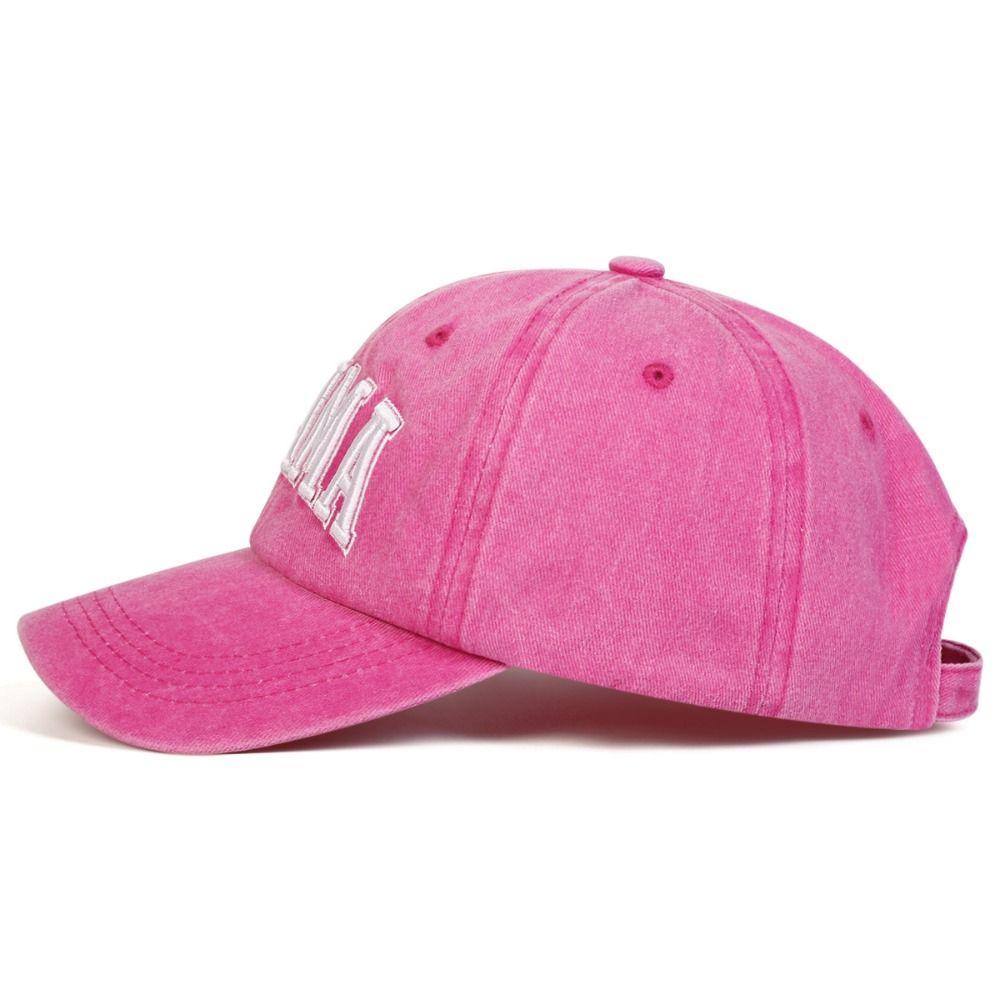 Fashion Washed Cotton MAMA MINI Embroidery Caps Vintage Breathable Parent-Unisex Baseball Hats Adjustable Baseball Cap