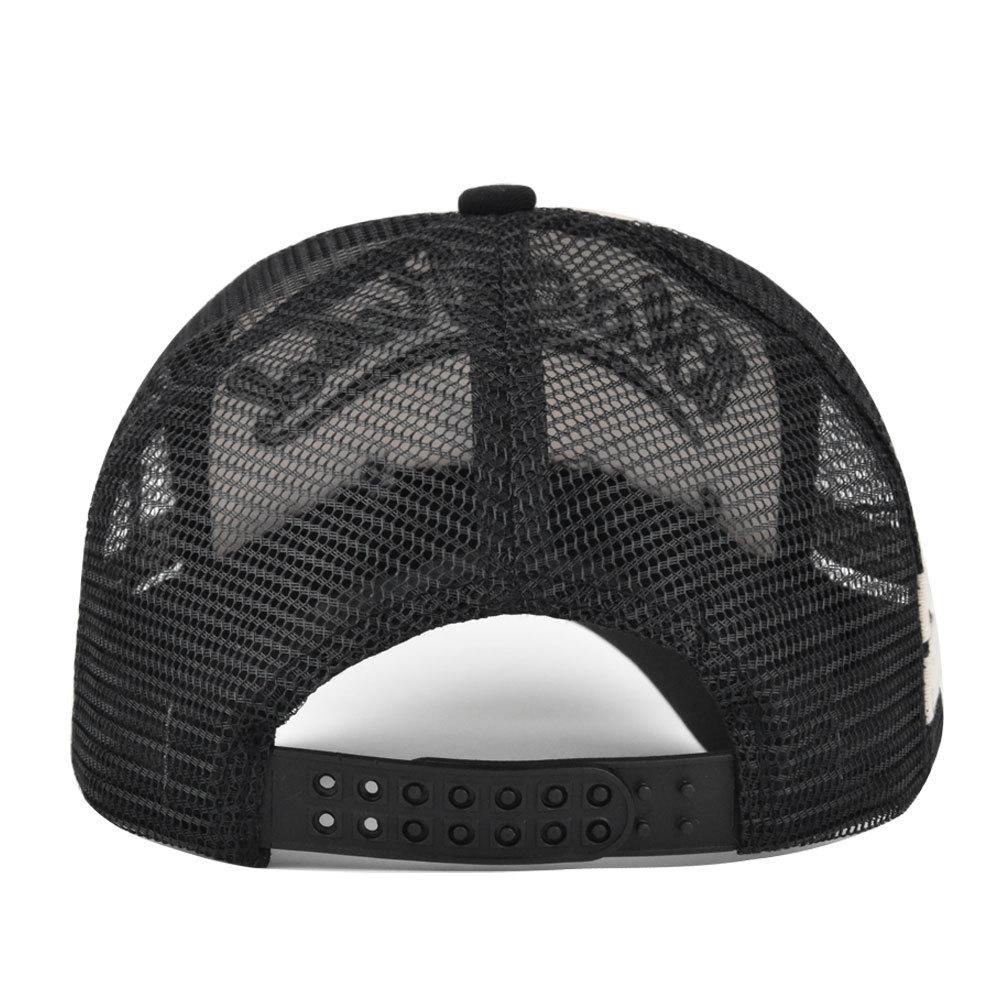 Kpop Fashion Streetwear Mesh Baseball Cap For Men Women High Quality Letter Embroidery Adjustable Washed Cotton Hip Hop Snap Hat
