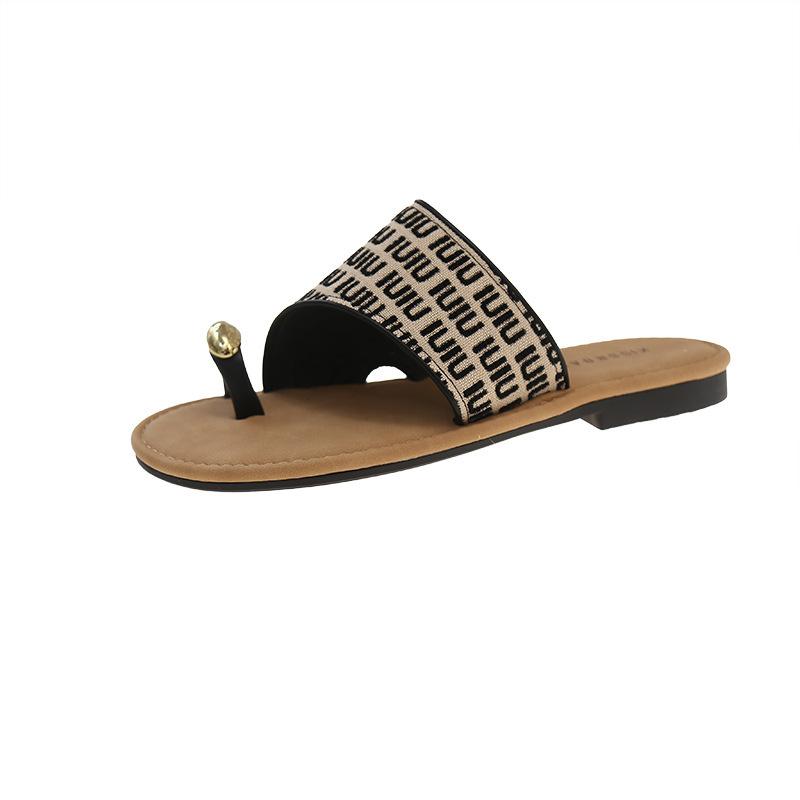 

Low women s shoes summer heel 2025 fashion sandals summer new slippers one-word comfortable square heel outer cover toe 40 чёрный