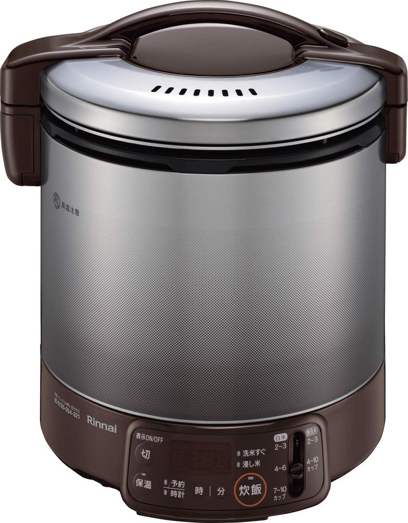 Rinnai Gas Rice Cooker 1 Sho Brown For City Gas "Kogamaru" RR-100VQT(DB) RR-100VQT(DB)/13A