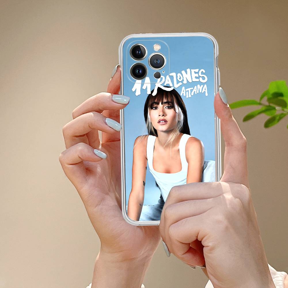 Singer A-Aitana Ocana For IPhone 11 12 13 14 15 16 17 Pro Max Plus 13 Mini Silicone Soft Transparent Back