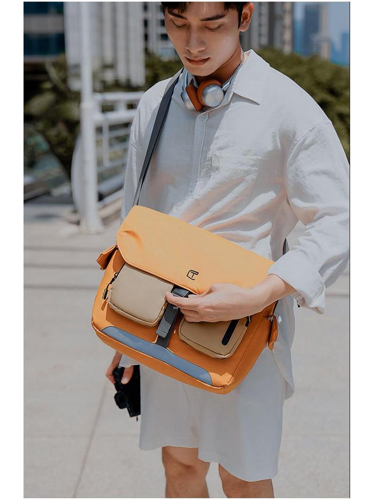 TANGCOOL Men's Large Capacity DSLR Camera Crossbody Photography Bag - Fashionable Shoulder Messenger Bag