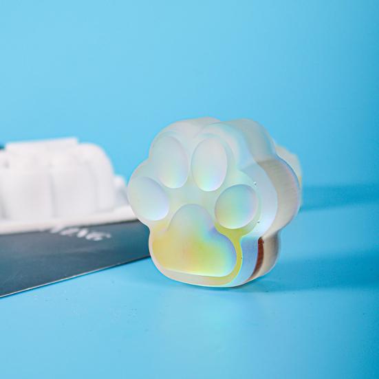 Silicone Mold 2 Cavity Heat-resistant DIY Mini Variety Cat Claw Silicone Mold for Handicraft