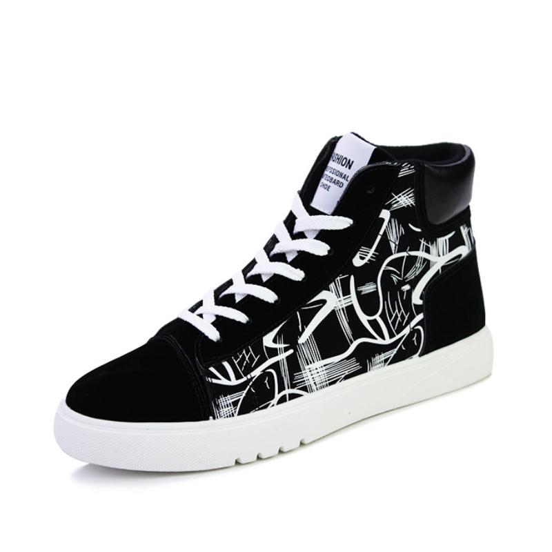 

Высокие парусиновые туфли для мужчин, модные кроссовки на платформе, весна-зима, мужские повседневные вулканизированные туфли для студентов, теннисные туфли для мужчин 44