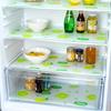 4pcs Waterproof Refrigerator Liner Set Moisture Proof Non Slip Washable Reusable EVA Mat Lemon Pattern Drawer Cabinet Shelf Liner for Kitchen Use