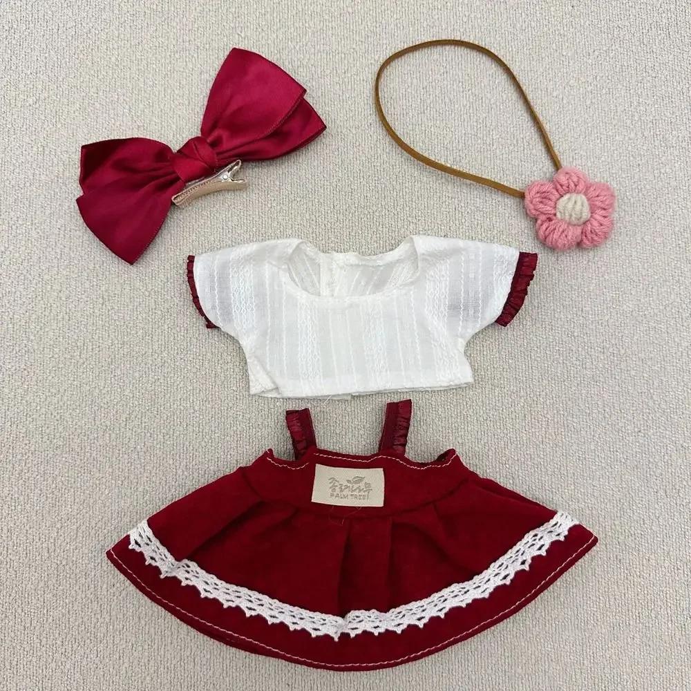 Dress Up 20cm Cotton Doll's Clothes Lolita Doll Clothes Doll Lolita Dress Fashion Lovely Star Doll Clothes Toy Accessories