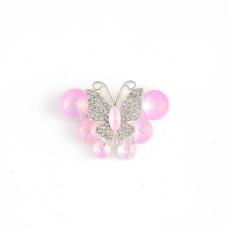 Alloy Stained Glass Butterfly Mocha Drill Disc Butterfly Jewelry Accessories Hair Accessories Bags Accessories