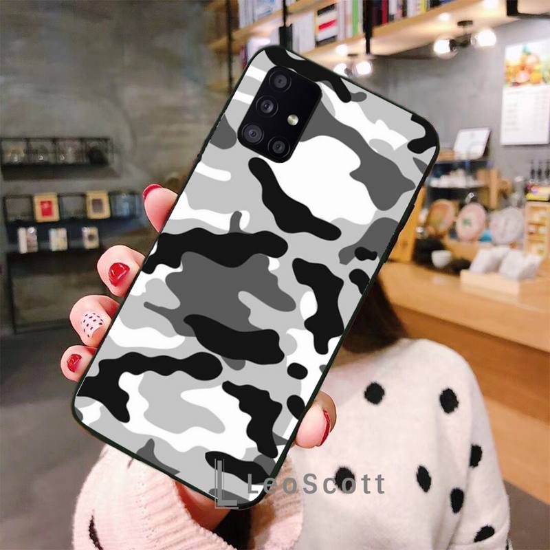 Military Army Camo Camouflage Phone Case For Samsung A50 A51 A71 A20E A20S S10 S20 S21 S30 Plus Ultra 5G M11